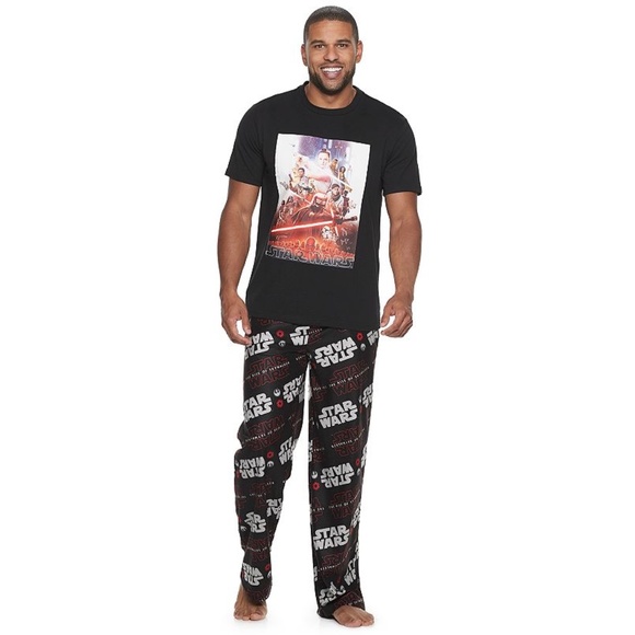 DISNEY STAR WARS Men's "The Rise of Skywalker" Pajama Sleet Set Medium - Picture 1 of 5
